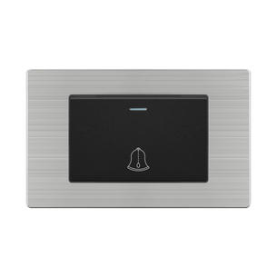 Stainless steel Switch L20-Doorbell switch-Silver